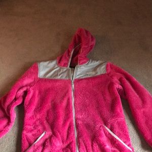 North Face fuzzy fleece jacket